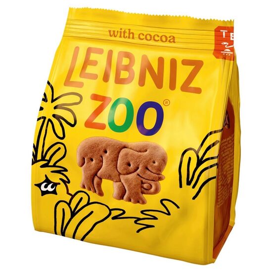 Biscuiți Leibniz Zoo Cacao 100g – Distracție și Gust de Ciocolată