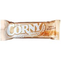 Baton cereale Corny Musli Ciocolată Albă 40g – Snack dulce cu cereale