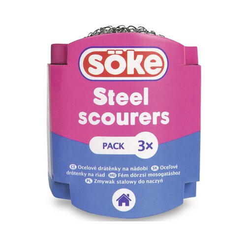 Bureti metalici de vase Soke, 3 bucati