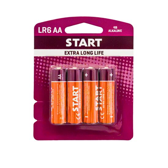 Baterie Extra Long Life alcalina R6/AA, set 4 bucati