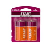 Baterie Extra Long Life alcalina R20/D, set 2 bucati