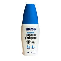 BROS Loțiune Spray Anti Țânțari și Căpușe 100 ml, Protecție Piele