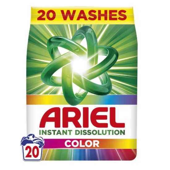Detergent de rufe pudra Ariel Color 1.3kg, 20 spalari
