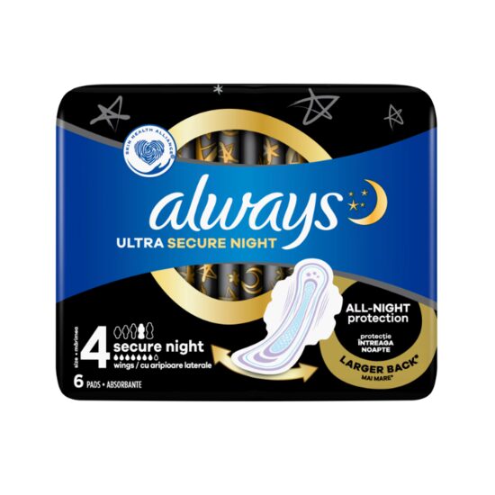 Absorbante Always Ultra Secure Night Extra, 6 buc