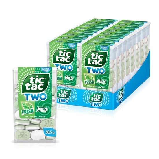 Drajeuri Tic Tac TWO Spearmint Fresh & Mild 16 x 38.5g