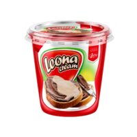 Leona crema tartinabila duo cacao si lapte pahar 350g