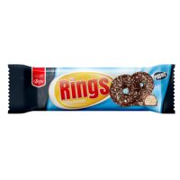 Leona biscuiti glazurati rings cacao si cocos 90g