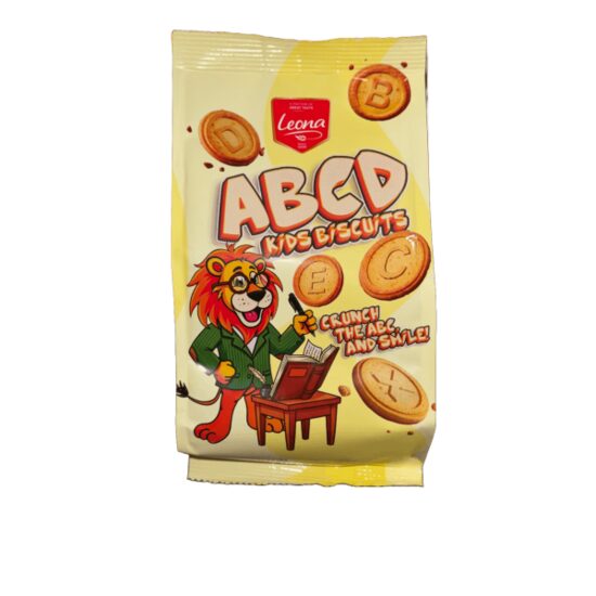 Leona Bisfino biscuiti copii ABCD, in forma litere 200g