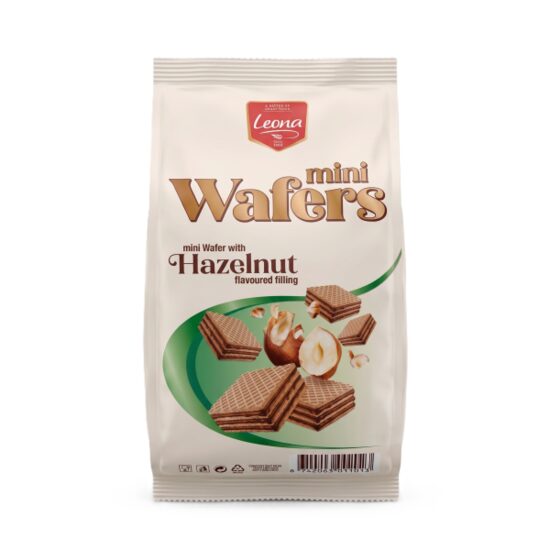 Leona mini napolitane cu crema de alune 150g