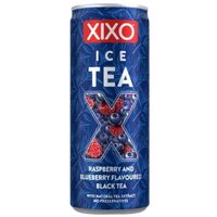 Bautura pe baza de ceai negru XIXO Ice Tea Rasberry & Blueberry , doza, 250ml, SGR