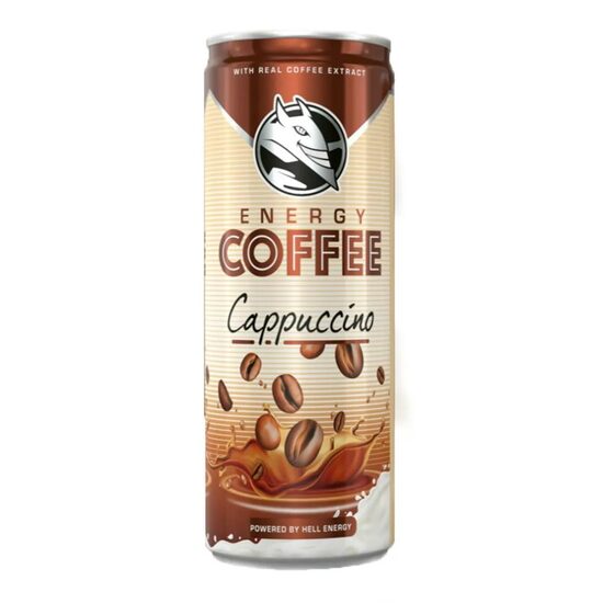 Bautura carbogazoasa energizanta Capuccino, Hell, 250ml, SGR