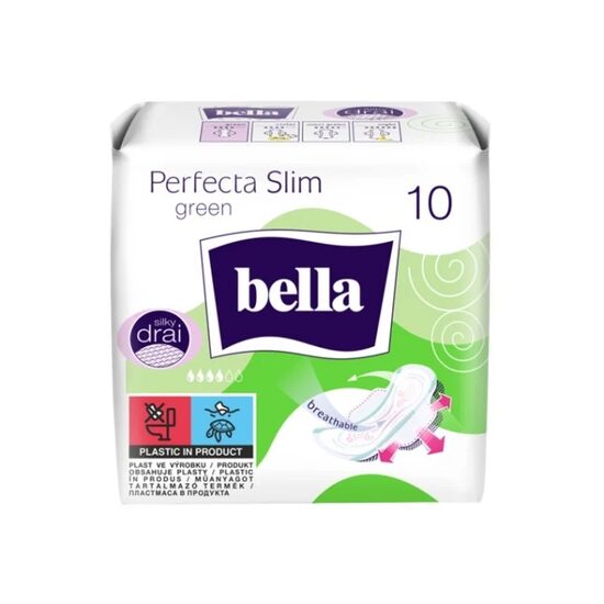 Bella Absorbante Perfecta Slim Green 10 buc.