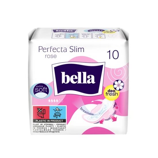 Bella Absorbante Perfecta Slim Rose 10 buc.