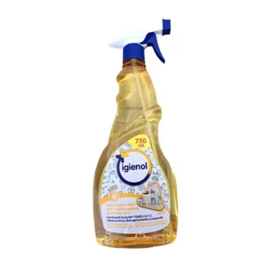 Igienol Spray Dezinfectant Lemon 750ml – Curățare Rapidă cu Parfum Fresh