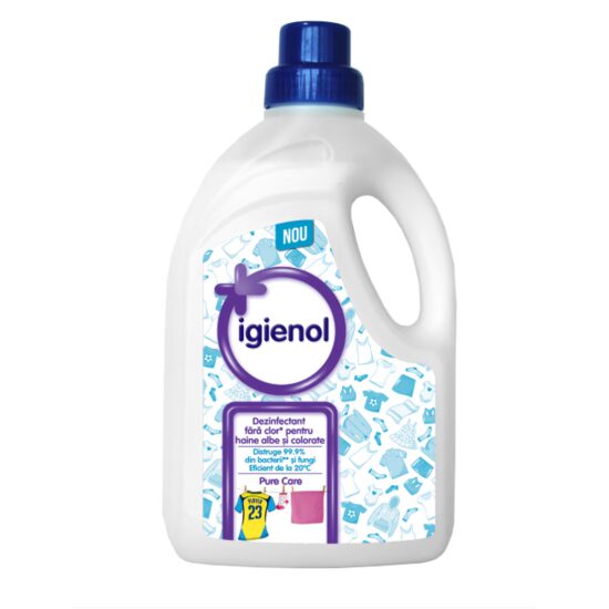 Igienol Dezinfectant Haine Pure Care 1.5L – Protecție Antibacteriană pentru Țesături