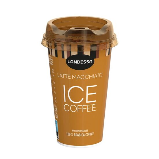 Ice coffe latte macchiato Landessa, pahar, 230ml