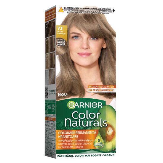 Color Naturals Garnier Vopsea de Păr 7.1 Blond Cenușiu
