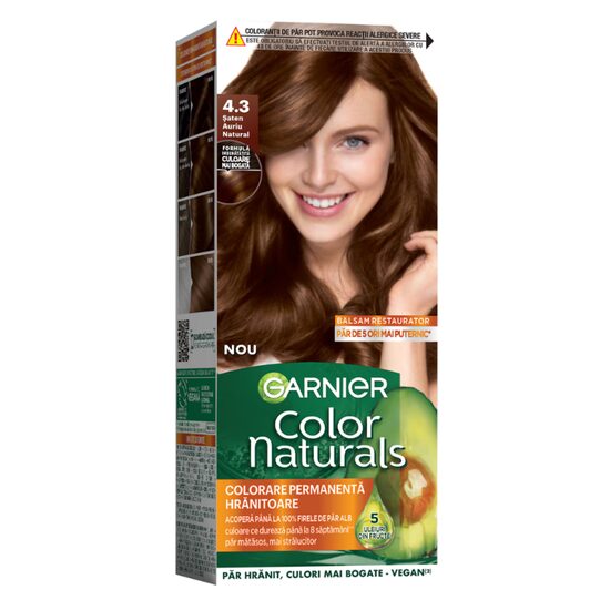 Color Naturals Garnier Vopsea de Păr 4.3 Șaten Auriu