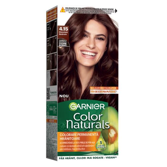 Color Naturals Garnier Vopsea de Păr 4.15 Ciocolată Amăruie