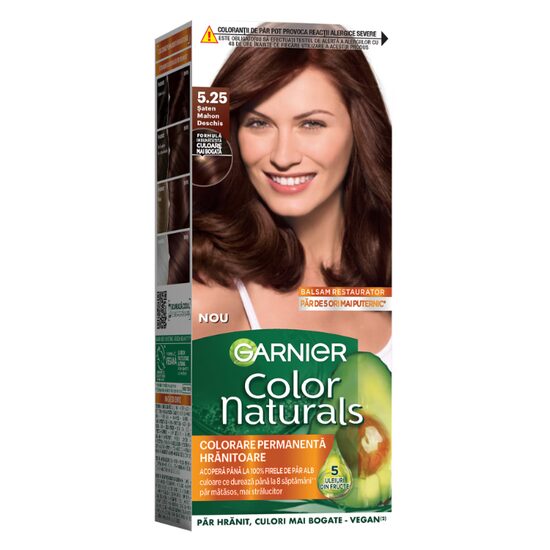 Color Naturals Garnier Vopsea de Păr 5.25 Șaten Mahon Deschis