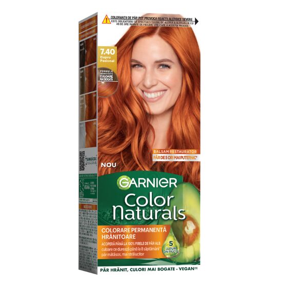 Color Naturals Garnier Vopsea de Păr 7.40 Cupru Pasional