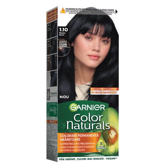 Color Naturals Garnier Vopsea de Păr 1.10 Negru Rece