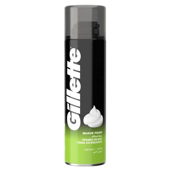 Spuma de ras Gillette Classic pentru barbati cu parfum de Lime, 250 ml