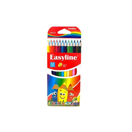 Set 12 creioane colorate Easyline