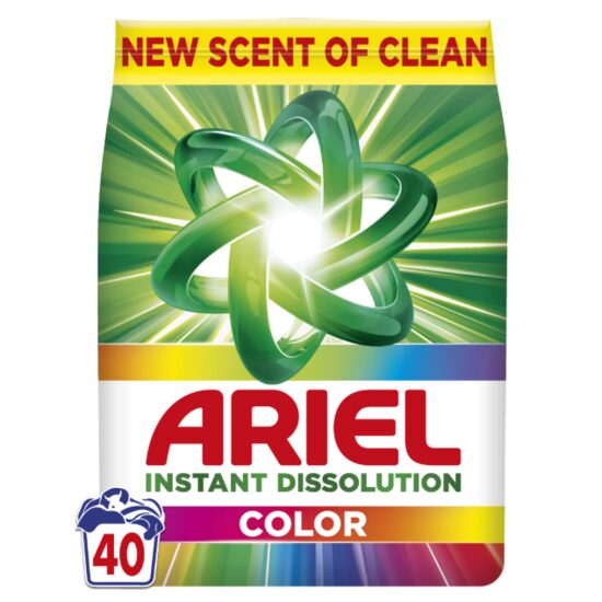 Detergent De Rufe Pudra Ariel Color, 2.6 kg, 40 Spalari