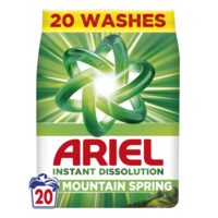 Detergent de rufe pudră Ariel Mountain Spring 1.3kg, 20 spalari