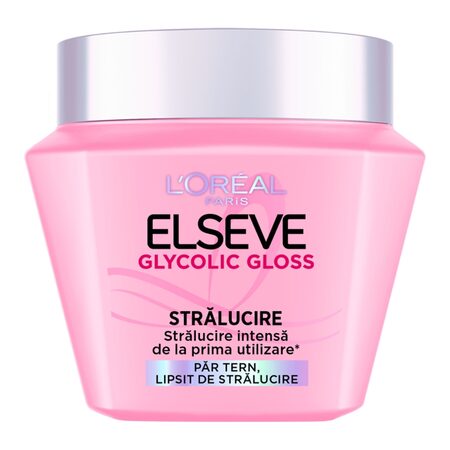 Masca de par pentru stralucirea parului Glycolic Gloss, 300 ml, Elseve