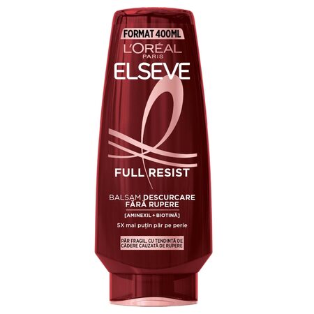 Balsam pentru par fragil cu tendinta de cadere cauzata de rupere Full Resist, 400 ml, Elseve