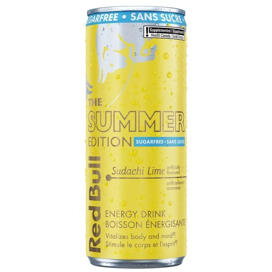 Băutură energizantă Red Bull Ediția de vară Sudachi Lime cu aromă de sudachi și lime 250ml, SGR