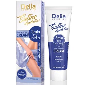 Crema depilatoare Satine 3 Min Fast Working, 100ml, Delia Cosmetics
