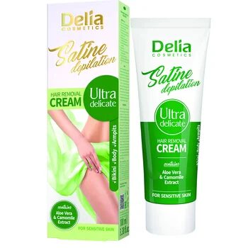 Crema depilatoare Ultra Delicate Satin, 100ml, Delia Cosmetics