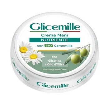 Crema nutritiva pentru maini cu glicerina, musetel bio si ulei de masline, 100ml, Glicemille
