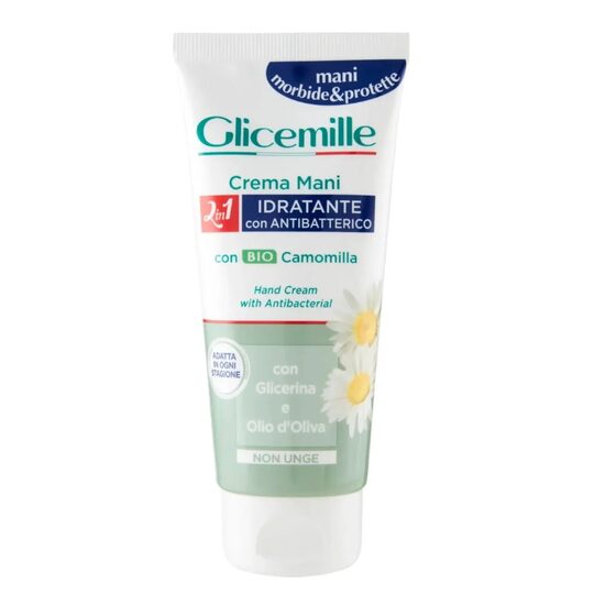 Crema hidratantă antibacteriană pentru mâini Glicemille 100ml, unisex, tip de ten normal