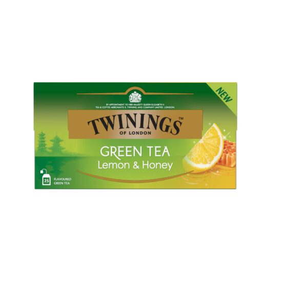Ceai Verde Twinings cu Lămâie și Miere, 25 Pliculețe, 40g