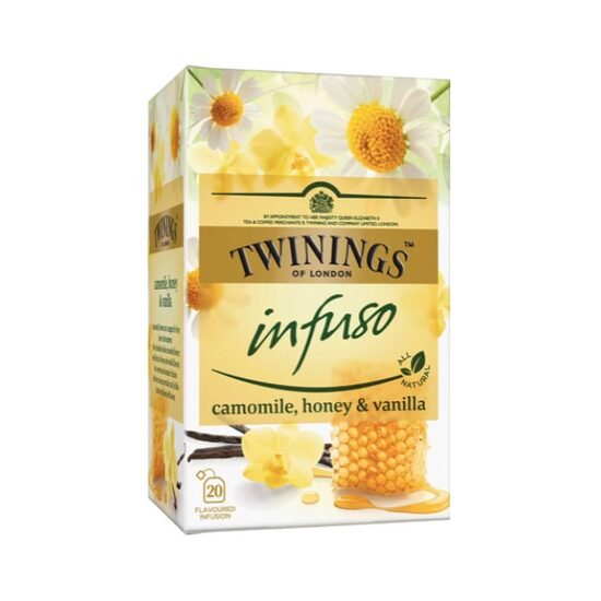 Infuzie Twinings cu Mușețel, Miere și Vanilie, 20 Pliculețe x 1,5g