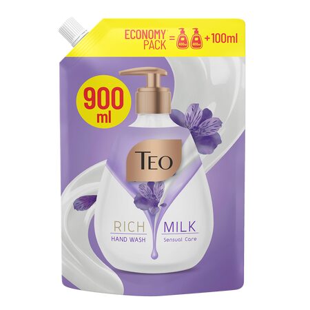 Rezerva Sapun lichid Rich Milk Sensual Care, 900 ml, Teo