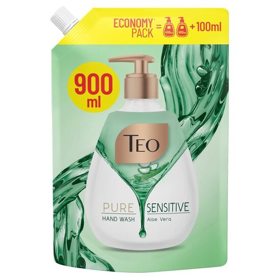 Rezerva sapun lichid bogat în lapte Teo Pure Sensitive 900 ml