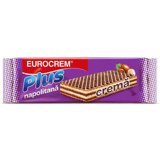 Napolitana cu cremă de lapte și cacao Eurocream 40g
