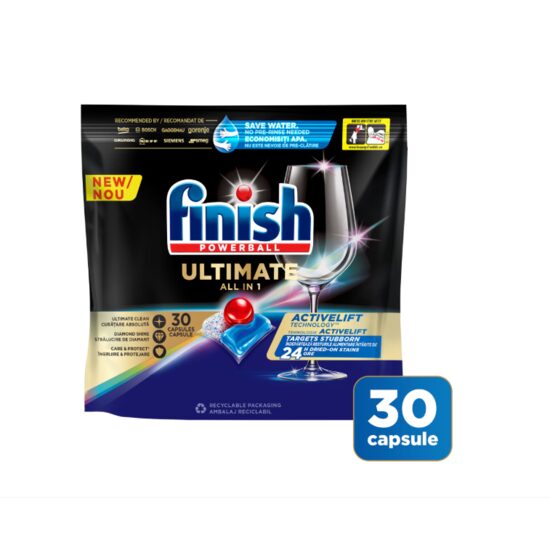 Detergent capsule masina de spalat vase Finish Ultimate All in 1 Fresh, 30 spalari