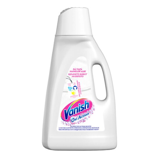 Solutie pentru indepartarea petelor Vanish White, 3l