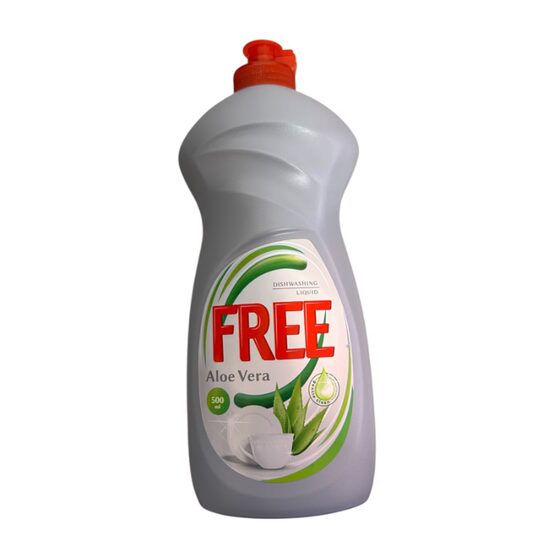 Free Detergent Lichid de Vase Aloe Vera, 500 ml