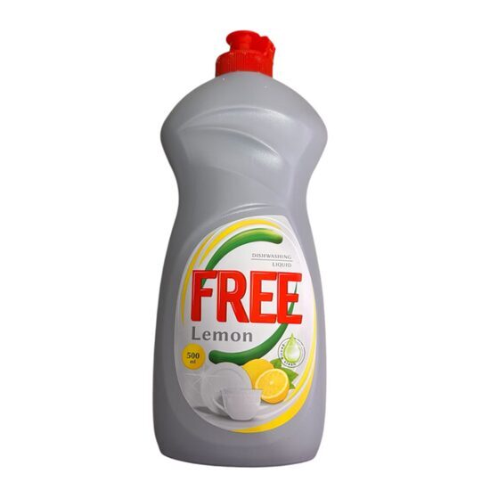 Free Detergent Lichid de Vase Lămâie, 500 ml