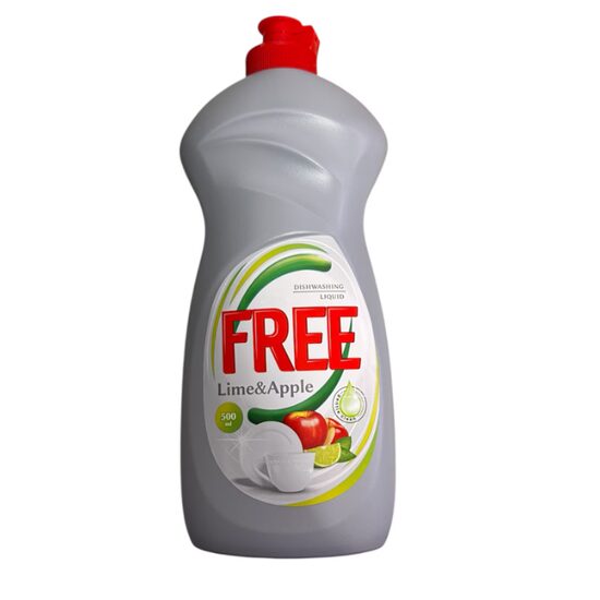 Free Detergent Lichid de Vase Măr & Lime, 500 ml