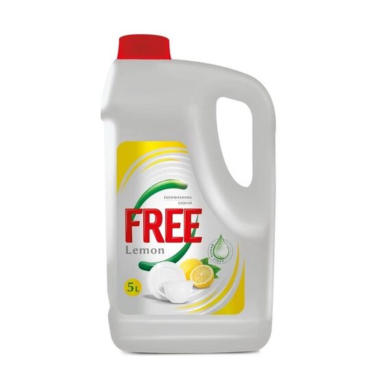 Free Detergent Lichid de Vase Lămâie, 5 L
