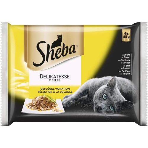 Sheba Plic Selecții cu Carne de Pasăre, 85 g