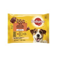 Hrană umedă pentru câini Pedigree Adult Selecție Mixtă 4x100 g